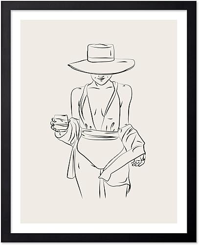 Miniatura 43 de Poster Master Póster de peonías – Estampado de flores retro – Ilustración floral – Ilustración en blanco y negro – Diseño de línea y abstracto –