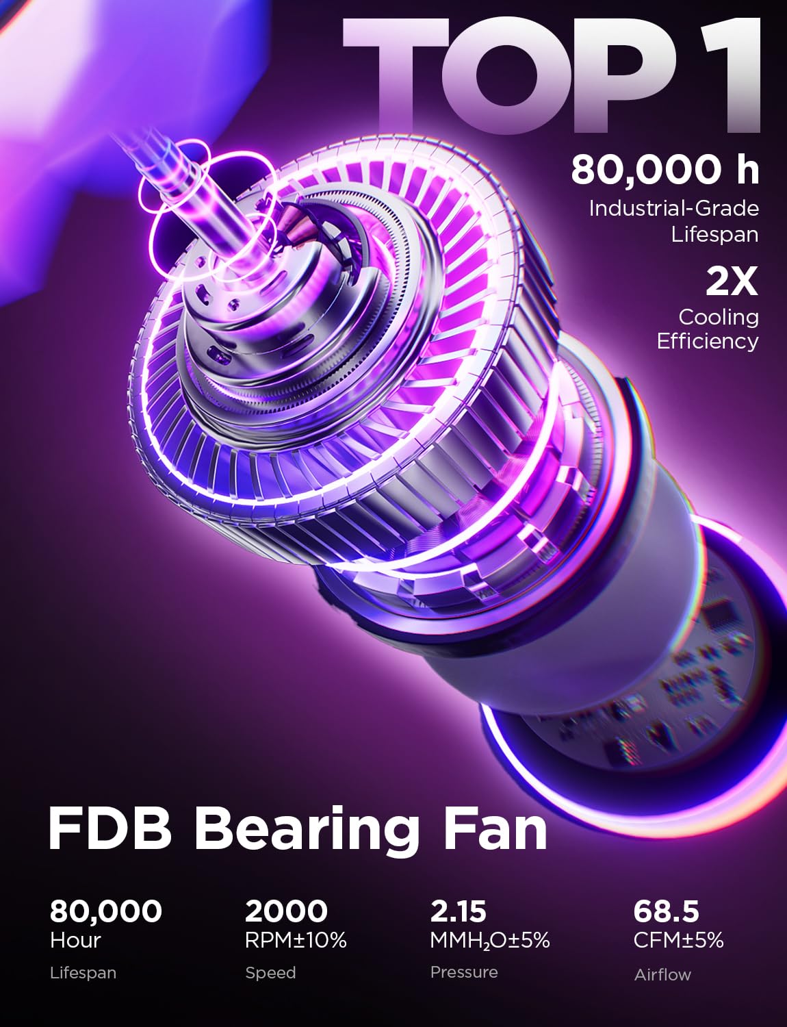 AsiaHorse COSMIQ wentylator RGB PC 120 mm Reverse wentylator obudowy 3 sztuki, ARGB Daisy Chain PC wentylator [Infinity Mirror] [FDB] 2000 RPM/68,5 CFM/24 diody LED 4 piny PWM i 5 V 3-pinowe ARGB z