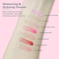 Vista 4 de KYDA Aceite de brillo labial hidratante, brillo labial de aceite hidratante transparente voluminizador, aceite labial teñido para el cuidado