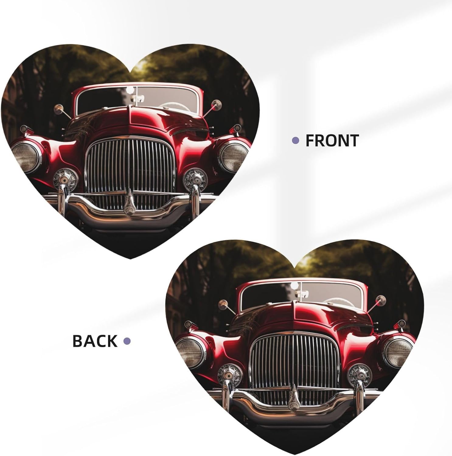 Classic Car Car Air Fresheners Cards 4 Pcs Long Lasting Car Fresheners Gifts for Men Women Auto Aromatherapy Tablets Hanging Scented Card Rearview Mirror Pendant - Lavender Scent image 3