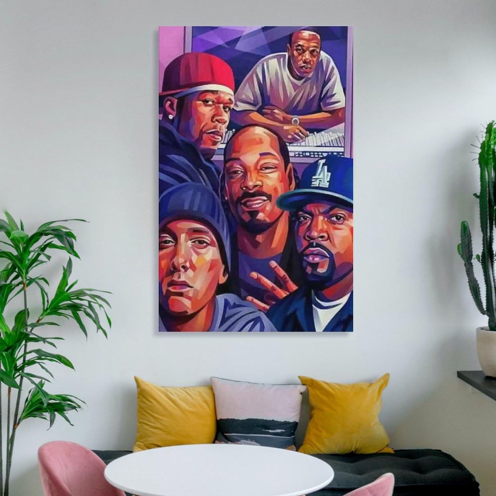 Poster artistico da parete con stampa artistica da parete con cantante rap hip hop all star (18), opera d'arte estetica per la stanza, 60 x 90 cm