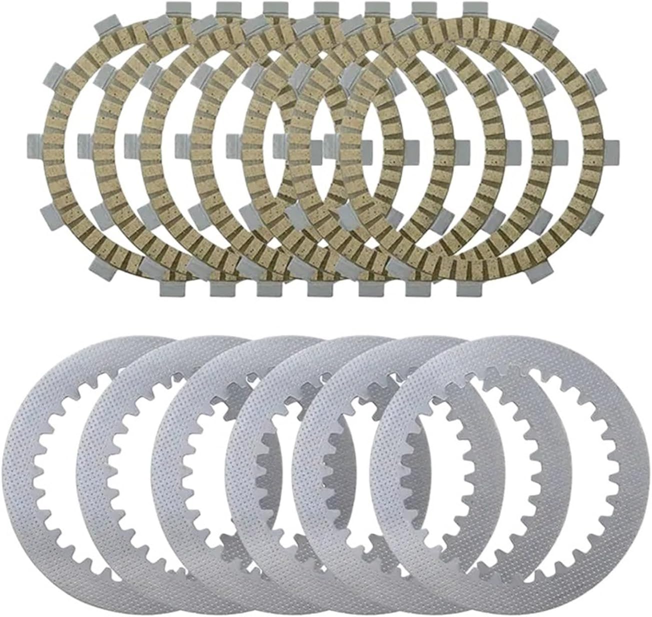 Motorbike Motorcycle Accessories Clutch Friction Disc Plate Kit steel plates Compatible with Loncin LX300 LX 300 Voge 300
