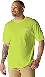 Carhartt Men's Loose Fit Heavyweight Short-Sleeve Pocket T-Shirt Large Brite Lime