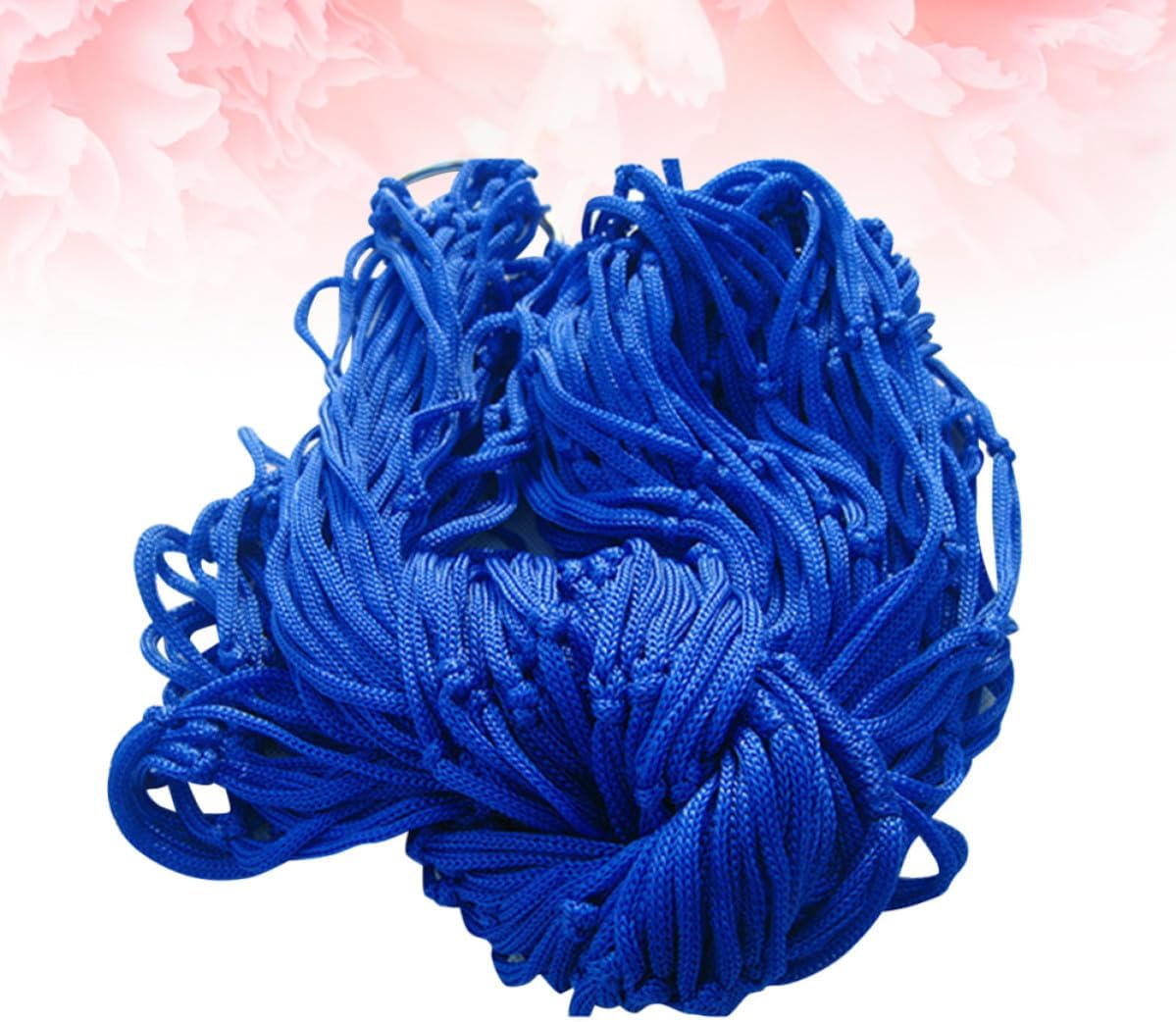 Portable Nylon Rope Mesh Hammock Hanging Sleeping Bed Strong and Lightweight Camping Hammock for Relaxing the Lake and Household Use