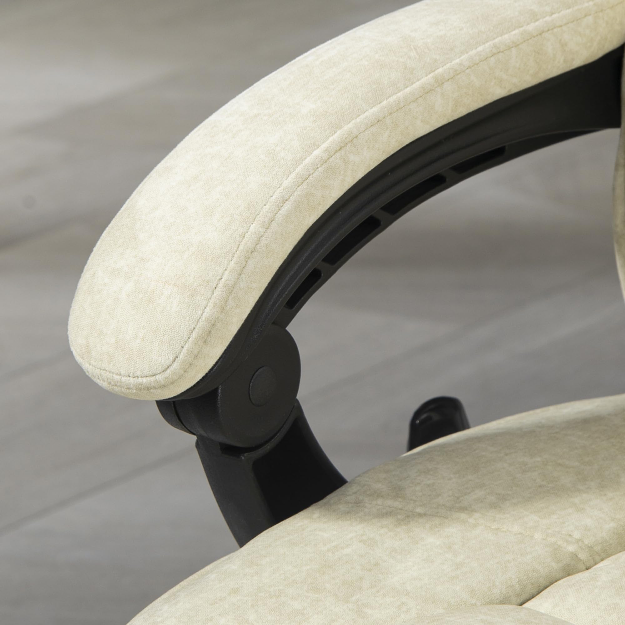 Vinsetto Silla de Oficina ergonómica con Masaje y calefacción, Beige