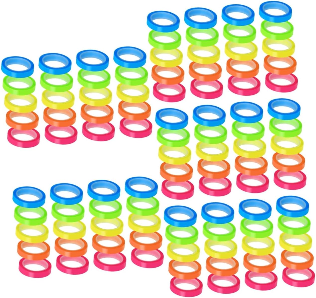 VILLCASE 100rolls Transparent Sticky Tabs Multi-Function Page Markers for Book Annotation Convenient Adhesive Flags for Office School Use