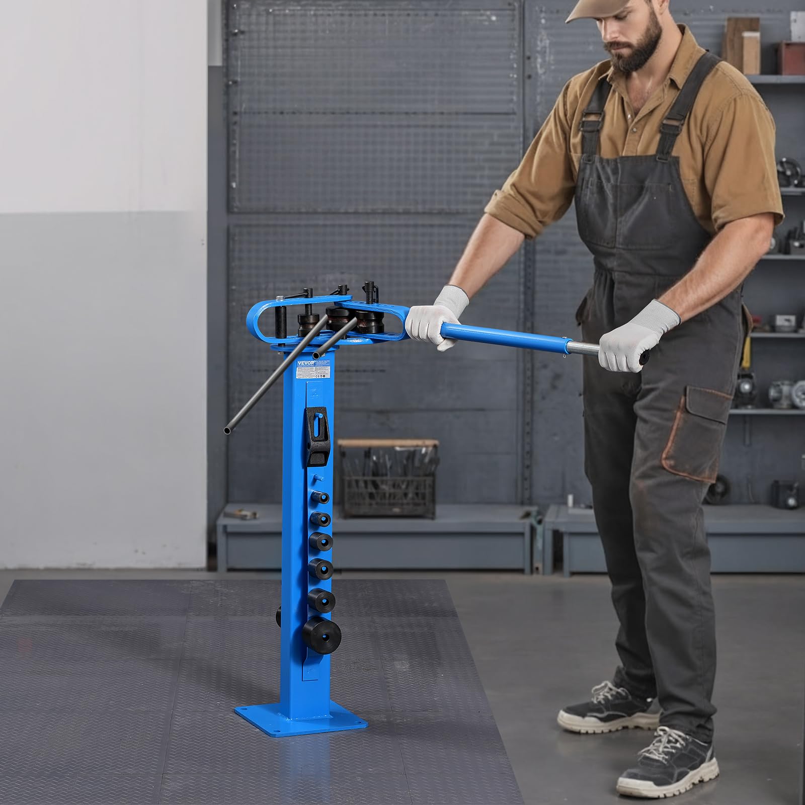VEVOR Piegatubi Manuale per Tubi con Diametro Esterno Massimo 5,08 cm con 14 Matrici di Piegatura, Utensile per Piegatura Tubi a 200° in Rame Alluminio Ferro, per Riparazione Auto Frigoriferi