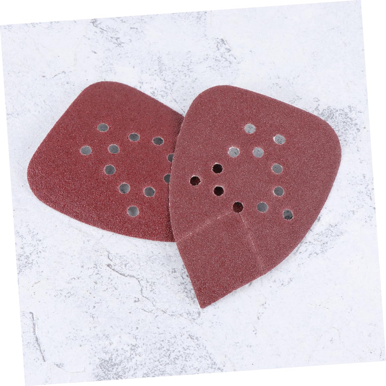 Luxshiny 20pcs Triangle Shape Flocking Sandpapers Grit Abrasive Paper for Finishing