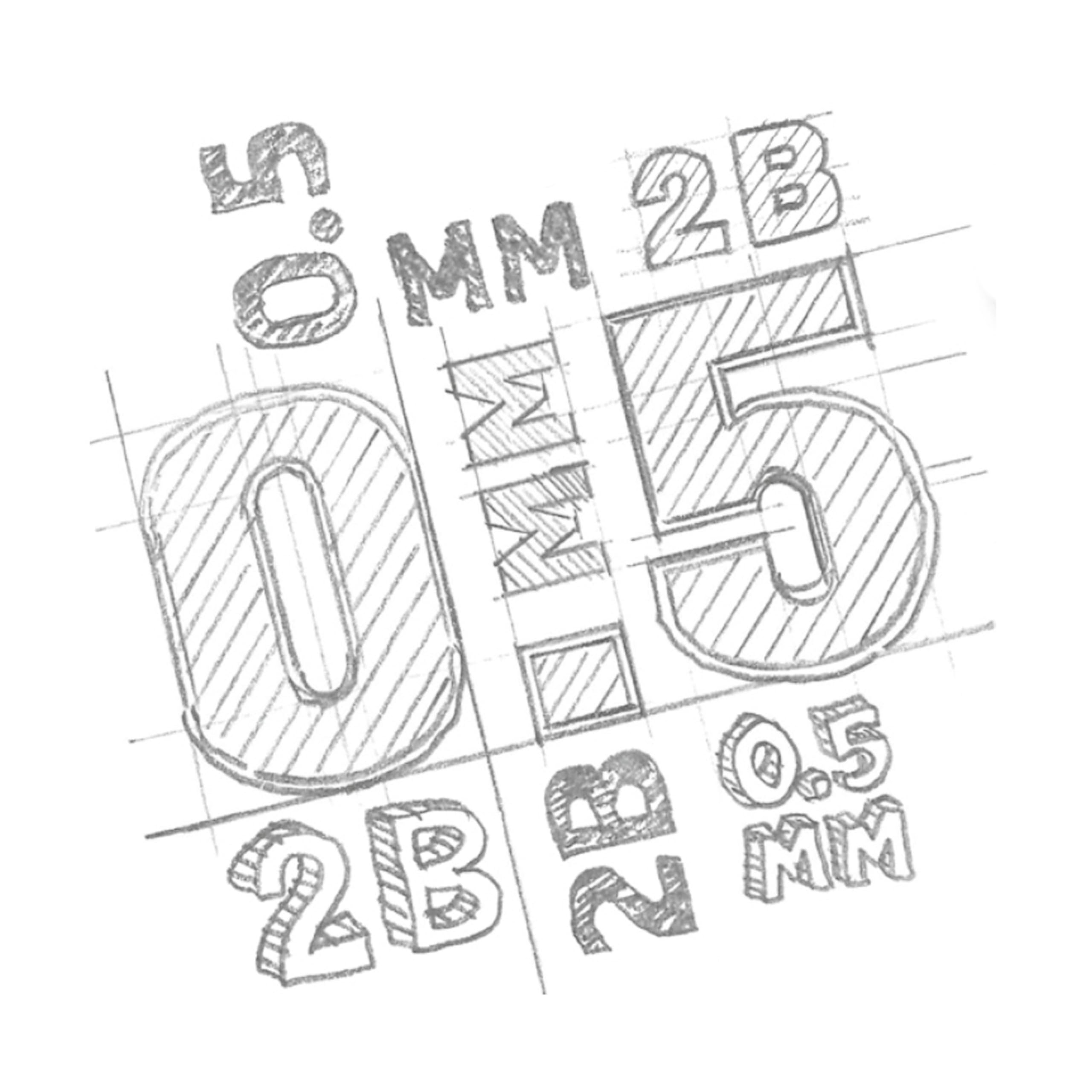 Staedtler 250 05-2B Mina Sottile Micro, 0.5 mm 2B, 12 Pezzi