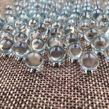 20 Pcs 10mm Clear Glass Marbles Solid Marble Beads Marbles Games Bouncing Ball Pinball Machine for Vase Fish Tank Filler Home Decor, Dice and Marble Games, Sports and Outdoor Play, Decorations