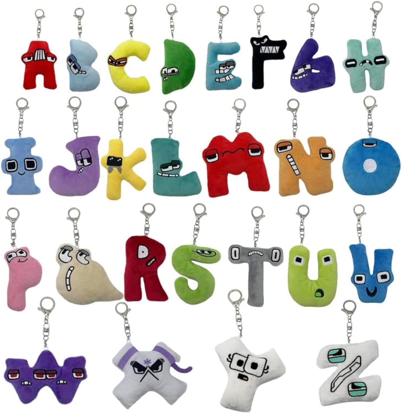 Alphabet Letters Plush, 26 Pcs Letters, 4 Inch Stuffed Figure Dolls Funny Toy Gift for Kids