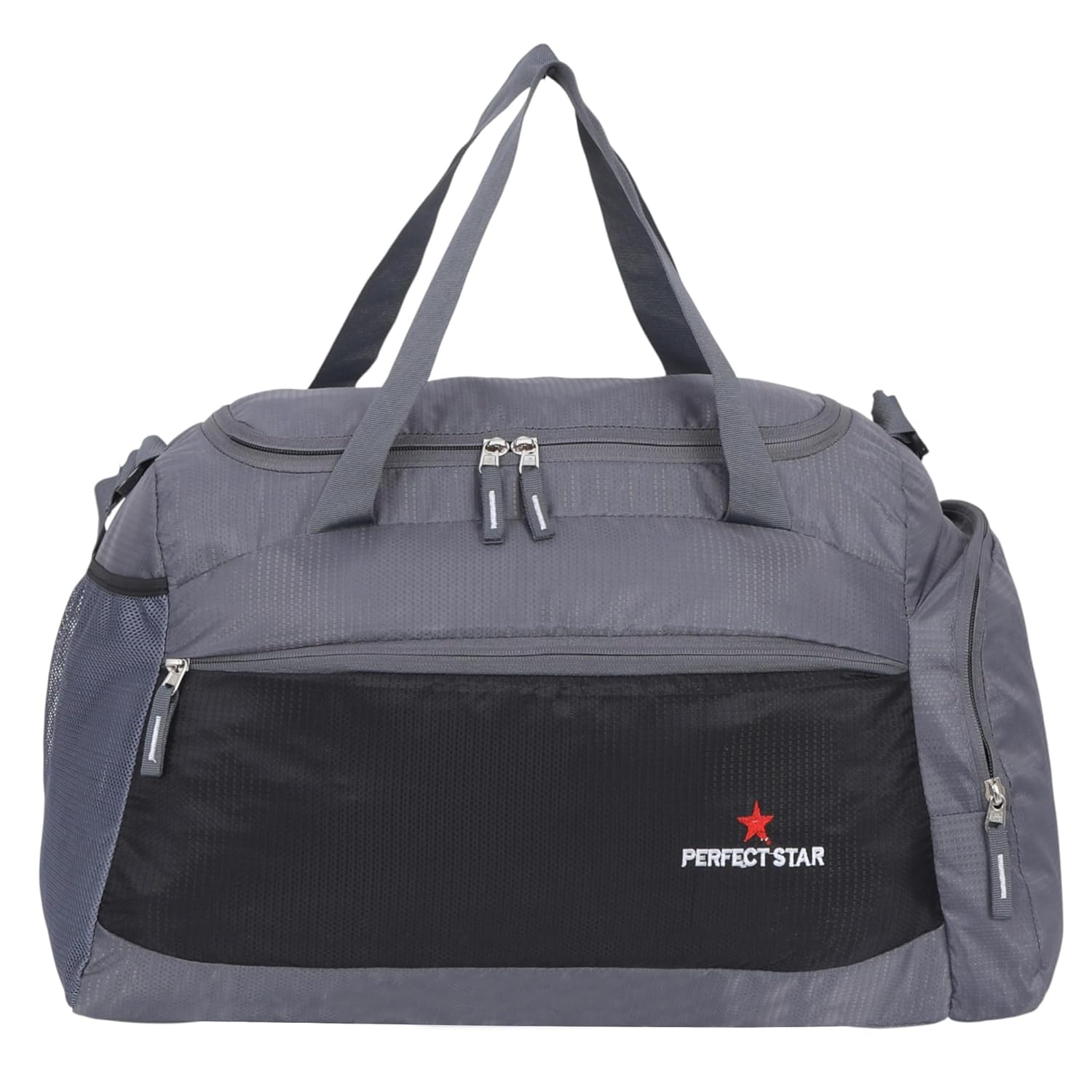 PERFECT STAR Hand Duffle Bags Travel Luggage for Travelling Men, & Women Carry Lightweight 40L (Teal Blue Grey) (Grey Black)