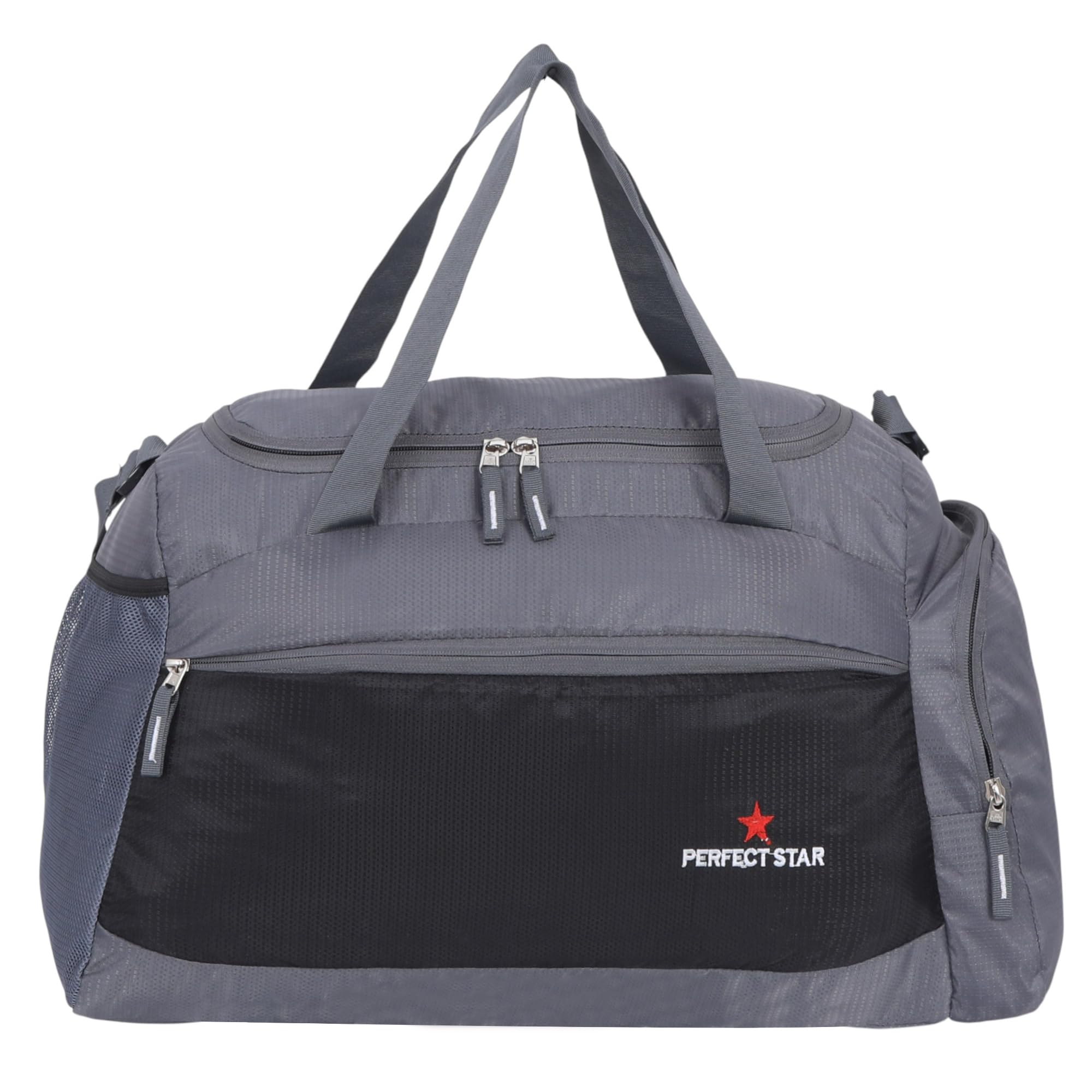 40L Hand Duffle Bags for Travelling Travel Bag for man Luggage for Travelling Carry Bag for Women Travel (Grey Black)-image-26