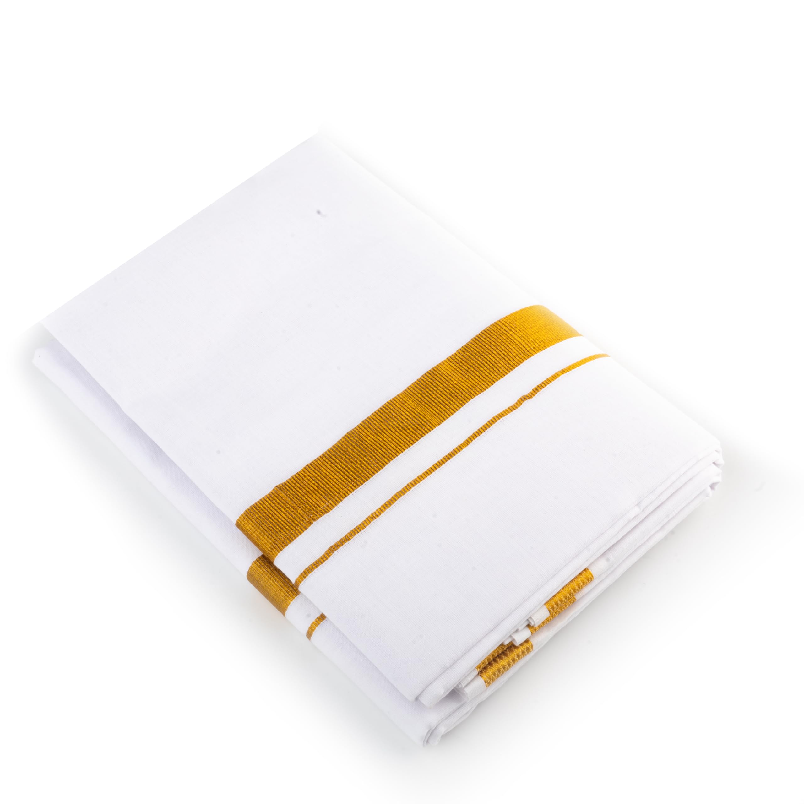 Tarini GalleryCotton Dhoti Vesti Mundu Single Layer with Golden Border