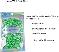 Vista 142 de Genie Crystal ss34 Red Glass Rhinestones 288 Pcs, 7.0 mm Big Light Siam Flatback Rhinestone, Diamond Cut Gems for Crafts, Face Mask, Makeup