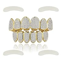 Algopix Similar Product 4 - JINAO Gold Diamond Grill for Your Teeth