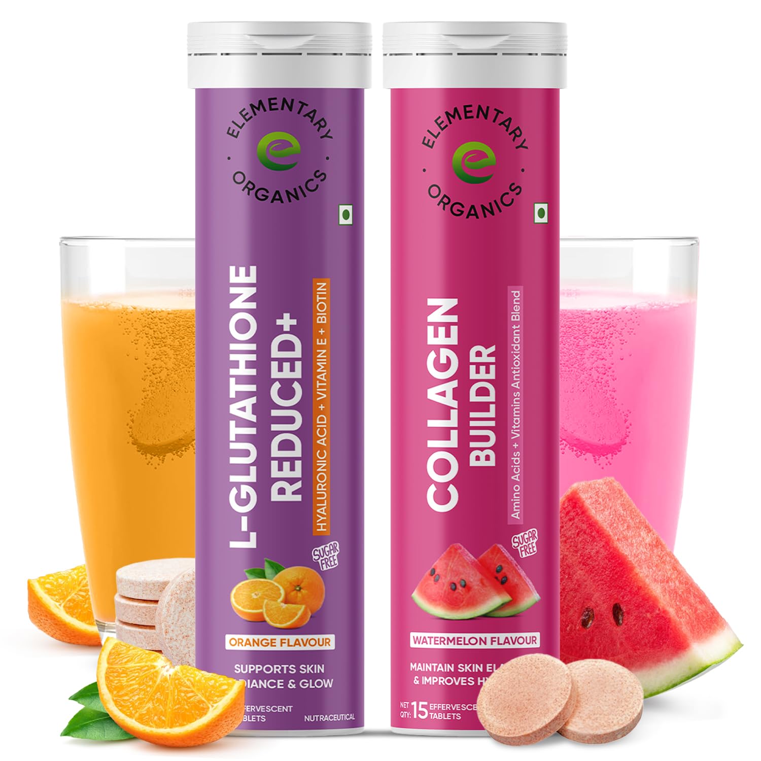 Glutathione With Collagen Tablets for Glowing Skin, Radiance, Skin Whitening & Anti Ageing | Hyaluronic Acid, Vitamin C & Vitamin E | 15 Effervescent Tablets-image-13