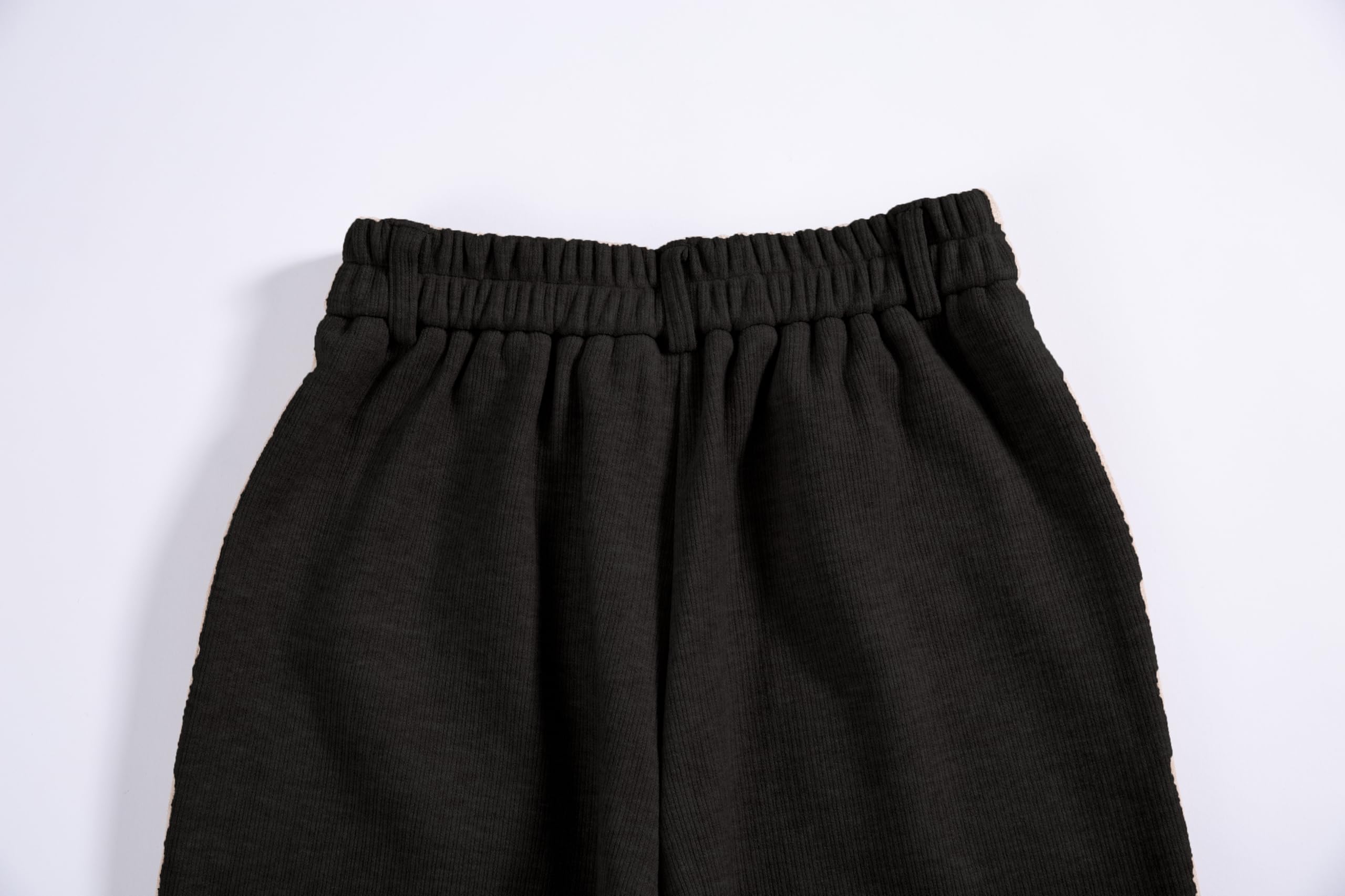 Fakanhui Pantaloni da lavoro eleganti da donna foderati in pile a gamba larga a vita alta invernali caldi pantaloni casual