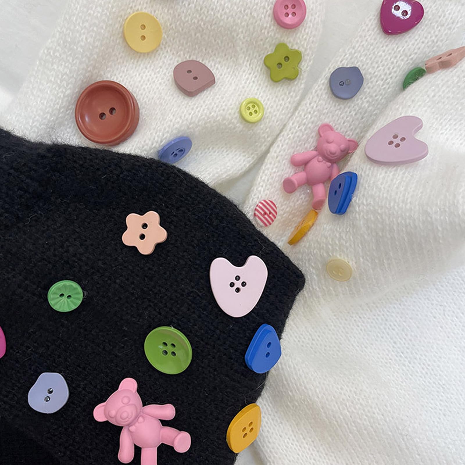 Sexybody Women's Leg Warmers Fashion Knit Warmers Long Socks Cute Y2K Kawaii Japanese Lolita Harajuku Accessories for Girls: 906black One Size