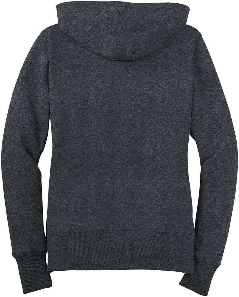 Joe's USA Ladies Full-Zip Hooded Fleece Jackets-XS-GraphiteHeather