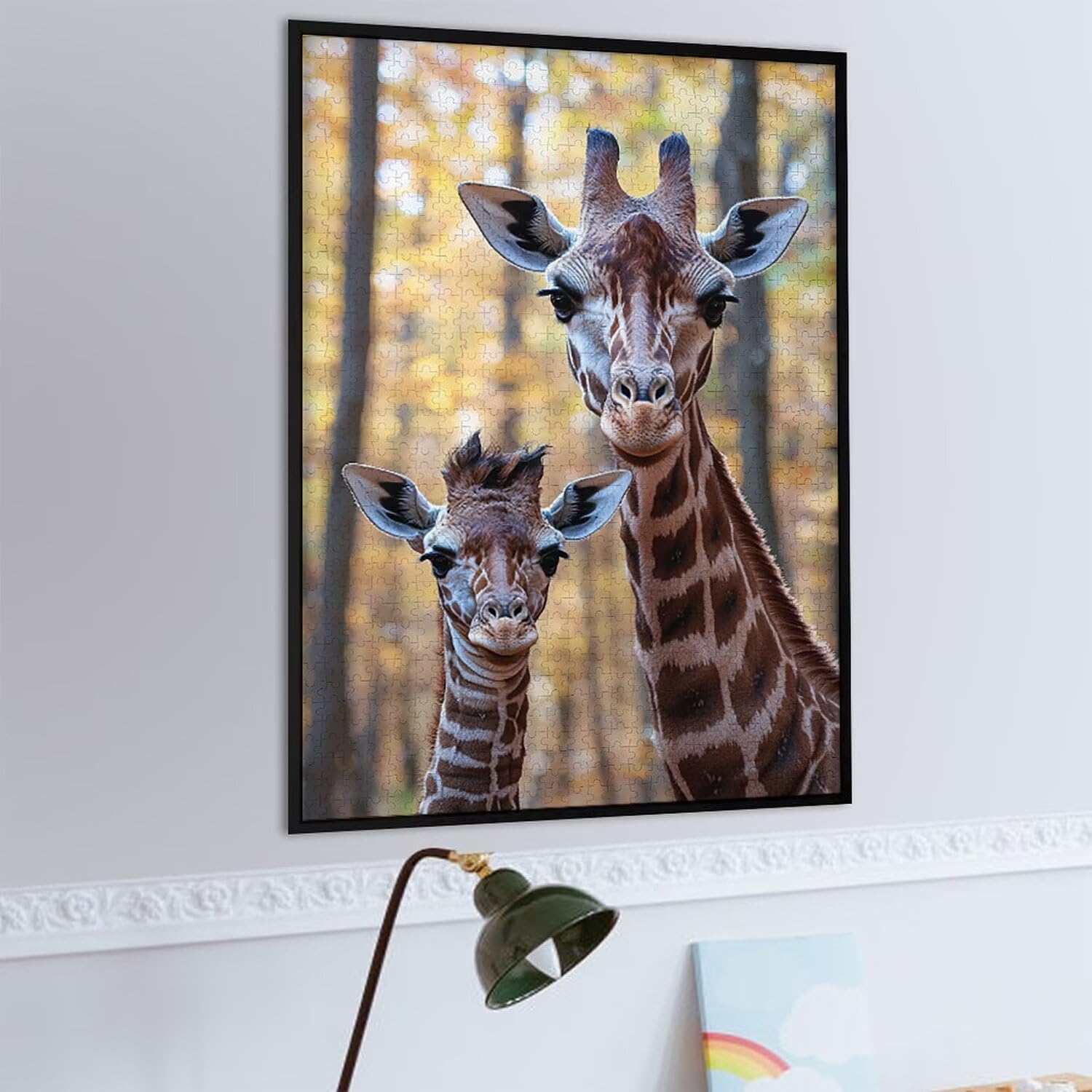 1500 Pezzi di Puzzle, Giraffe della foresta1500 Pezzi di Puzzle per Adulti, Regalo di Anniversario e Natale, Decorazione Della Casa, Prevenzione Della Degenerazione Cerebrale Negli Anziani v-733