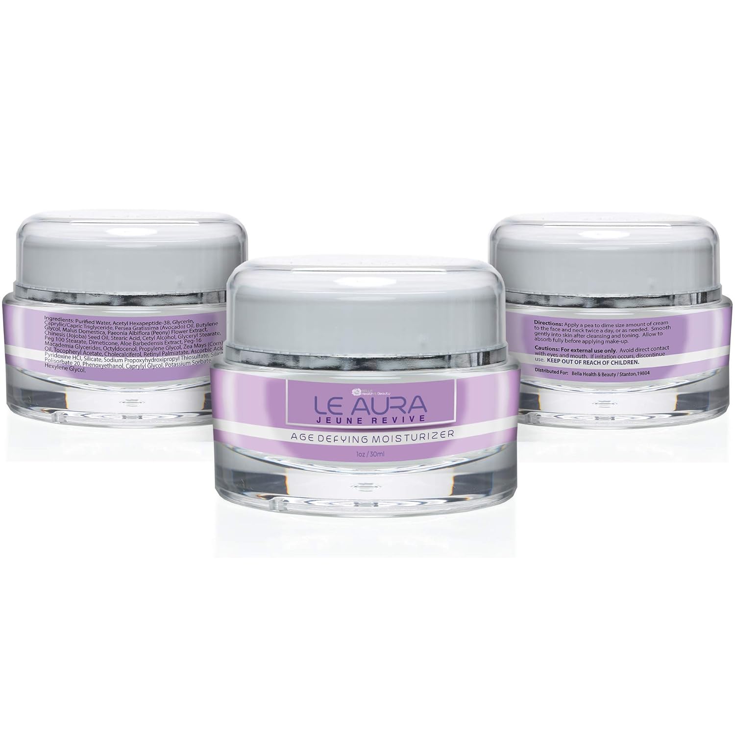 Bella Health & Beauty Le Aura Jeune Revive - Age Defying Moisturizer - Vitamin Infused Anti Aging Night Cream & Day Cream - Anti Wrinkle Cream - Hydrate and Nourish - Anti-Aging Face Cream