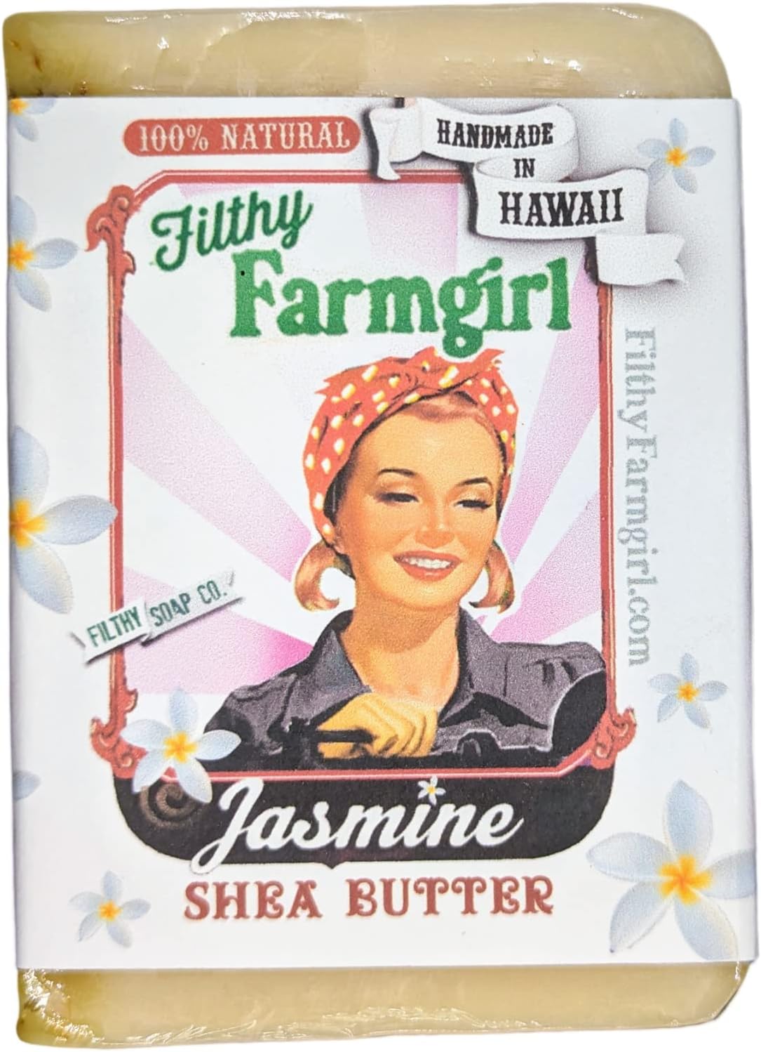 Filthy Farmgirl Jasmine Shea Butter BAR SOAP Jasmine Pikake Vanilla Soy