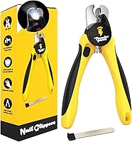 Thunderpaws LED Dog Nail Clippers with Light, Protective Guard, Safety Lock & Nail File - Safe for Dogs & Cats All Sizes