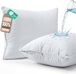 Beddora 2 Pack protecteurs oreillers Taille Reine – Couvertures étanches pour oreillers zippés, punaise de lit & Enveloppes d'oreillers antidérapantes 20 x 30 Poches, housses d'oreiller imperméables sans bruit pour dormir