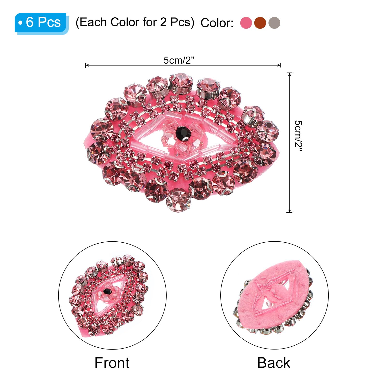 PATIKIL Eye Rhinestone Patches - Image 2