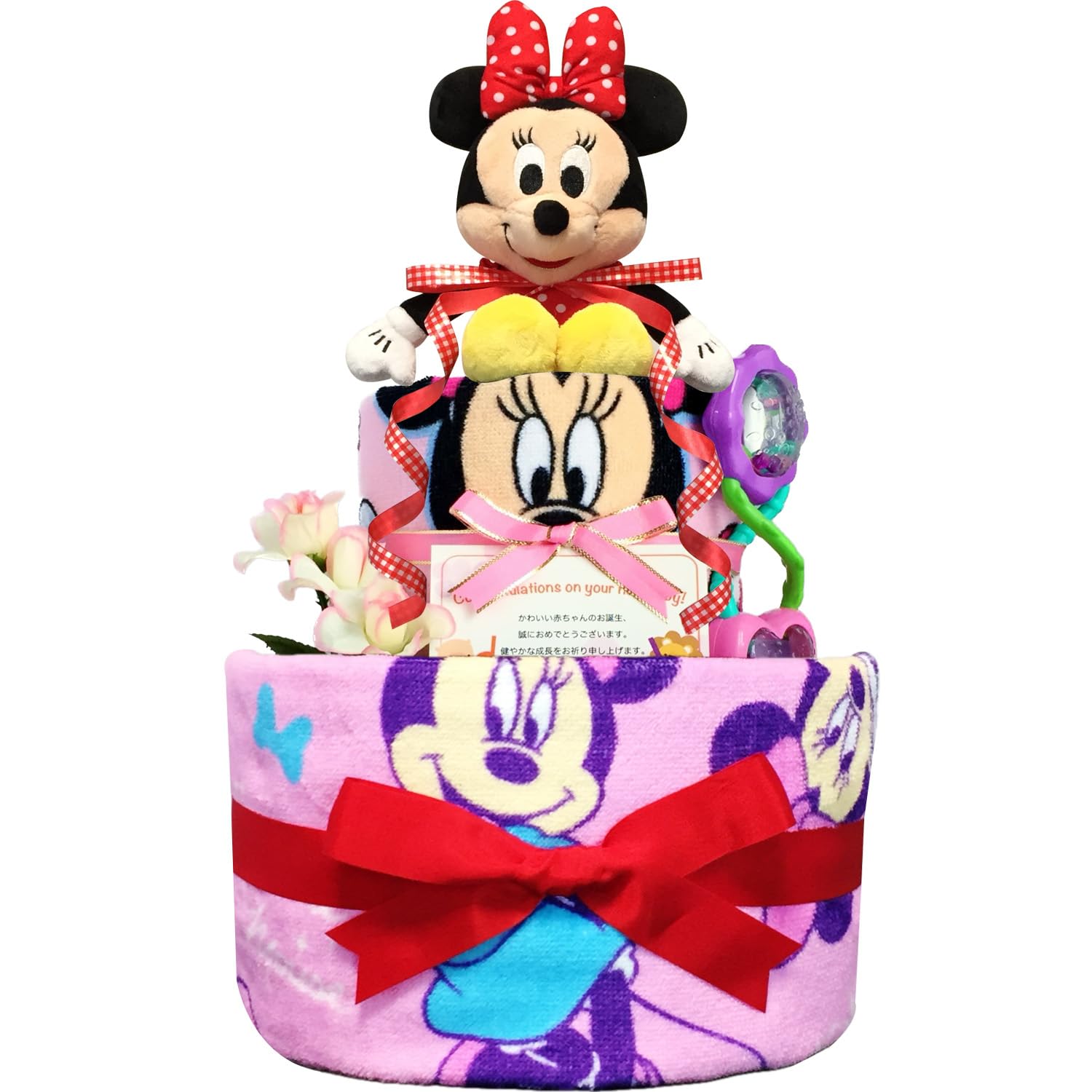 Amazon | KanonBabys おむつケーキ 女の子 ミニー ディズニー 出産祝い 