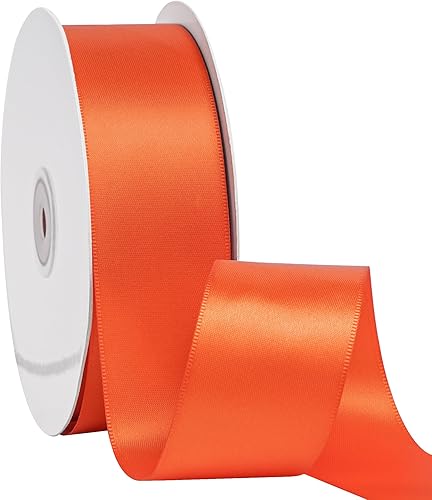 Miniatura 29 de LIUYAXI Cinta de satén roja de doble cara, 1/4 pulgadas x 50 yardas continuas, cintas finas perfectas para envolver regalos, tarjetas de invitación