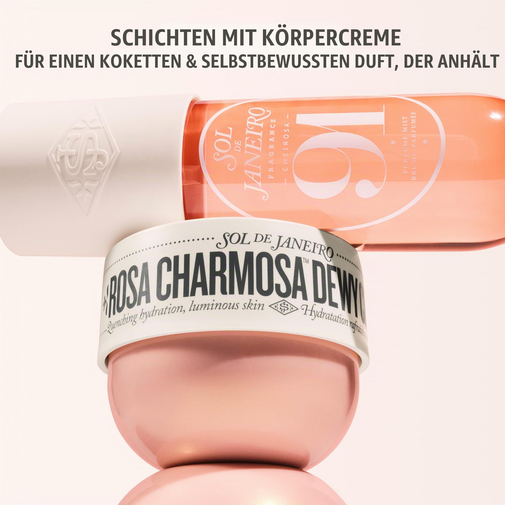 Sol de Janeiro CHEIROSA 91 Perfume Mist Körperspray, Florale Passionsfrucht mit Honig-Karamell und Rio-Rosa