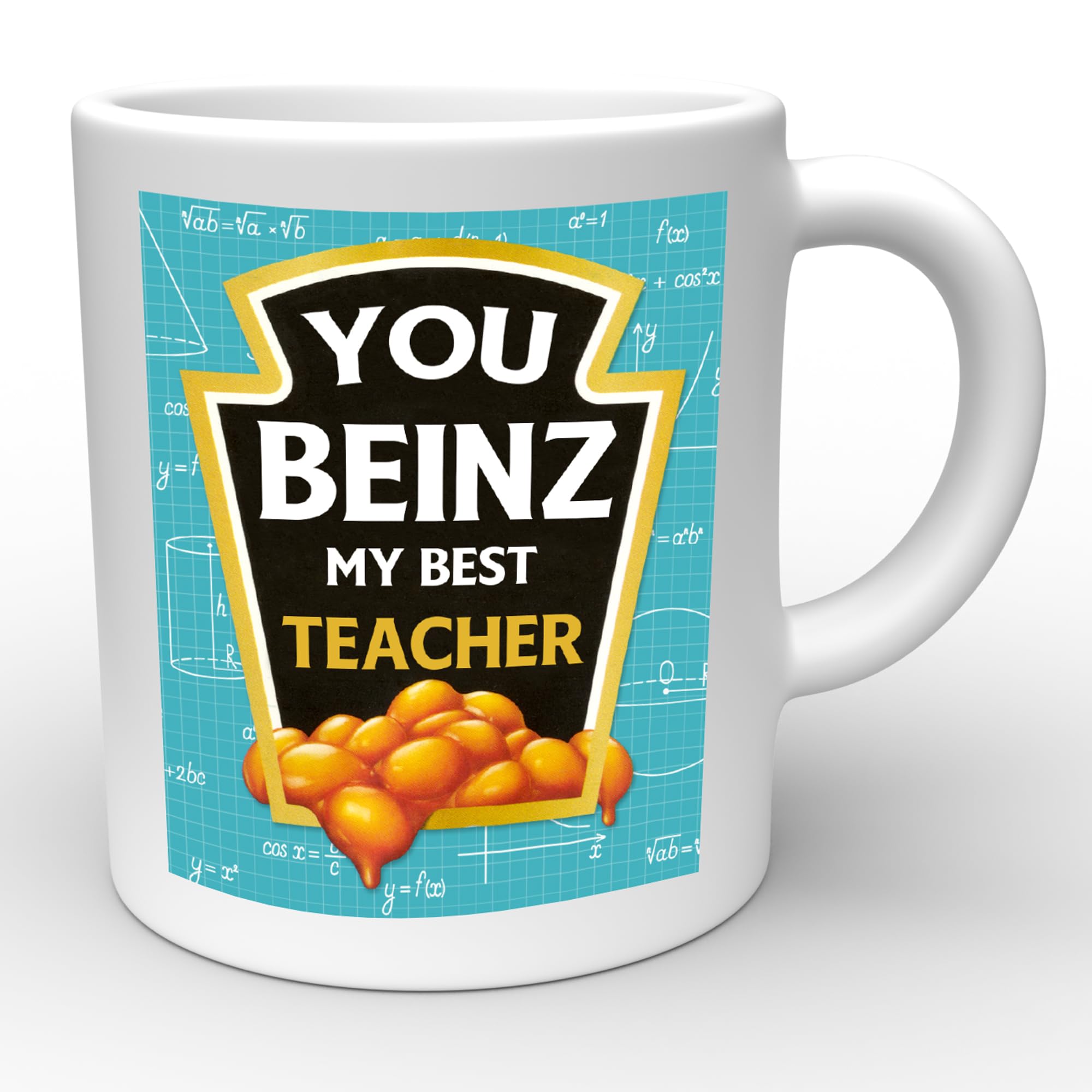 Star Online Funny Best Teacher Mugs Gifts from Student to Inspire and Appreciate (Beinz - White)
