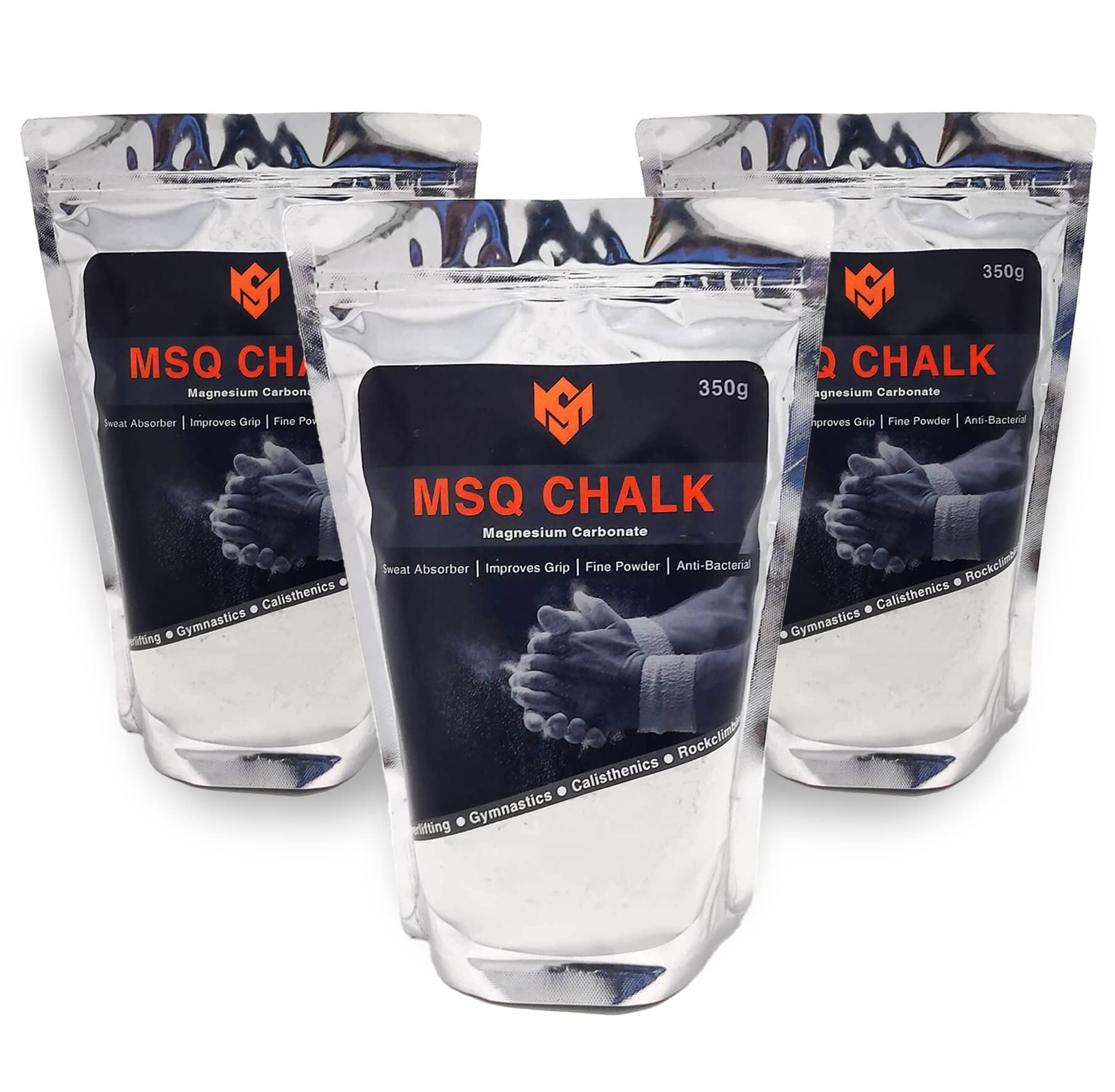 Buy 1 KG Budget Chalk Powder MSQ Pack of 3X 350gm Calisthenics