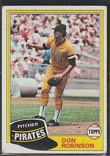 1981 Topps Don Robinson Pirates Baseball Card #168