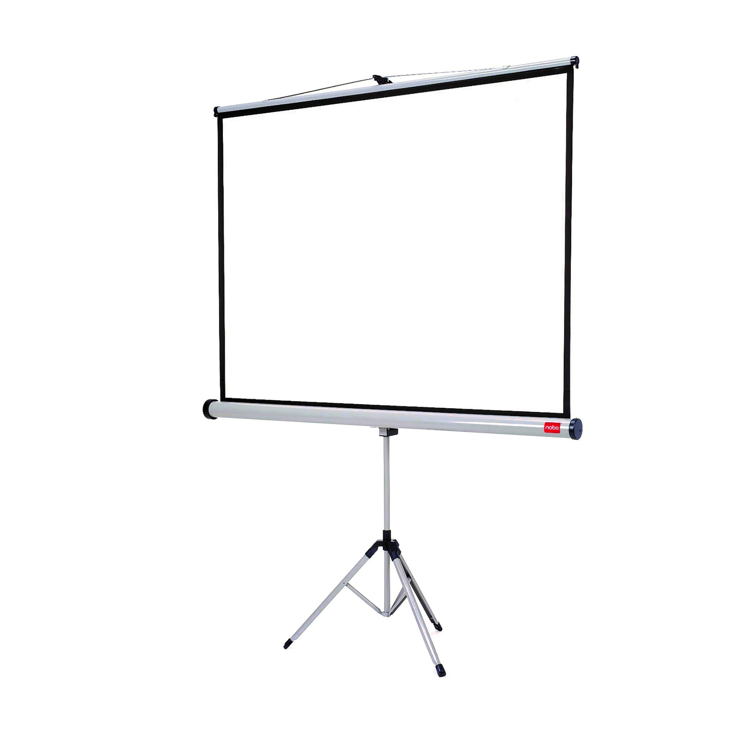 Nobo Schermo per Proiettore Portatile con Treppiede Flessibile e Portatile con Superficie Bianca Opaca, 2000 x 1513mm, 1902397