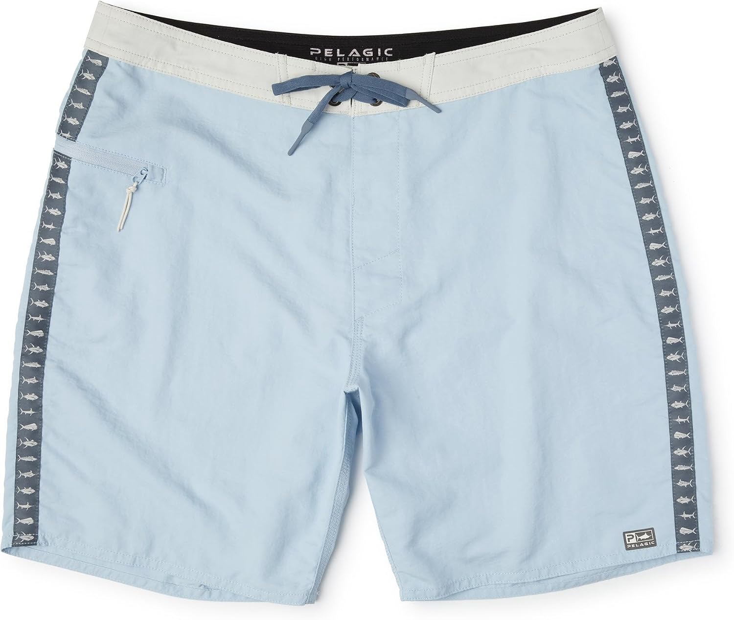 PELAGIC Men's Stringer Boardshorts 18" Light Blue
