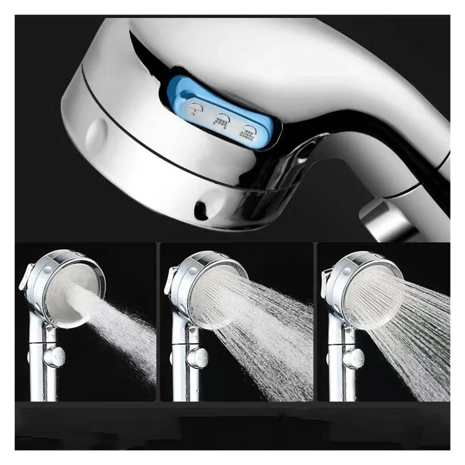 Pommeau De Douche, 3 Modes De Pluie Haute Pression, Universel