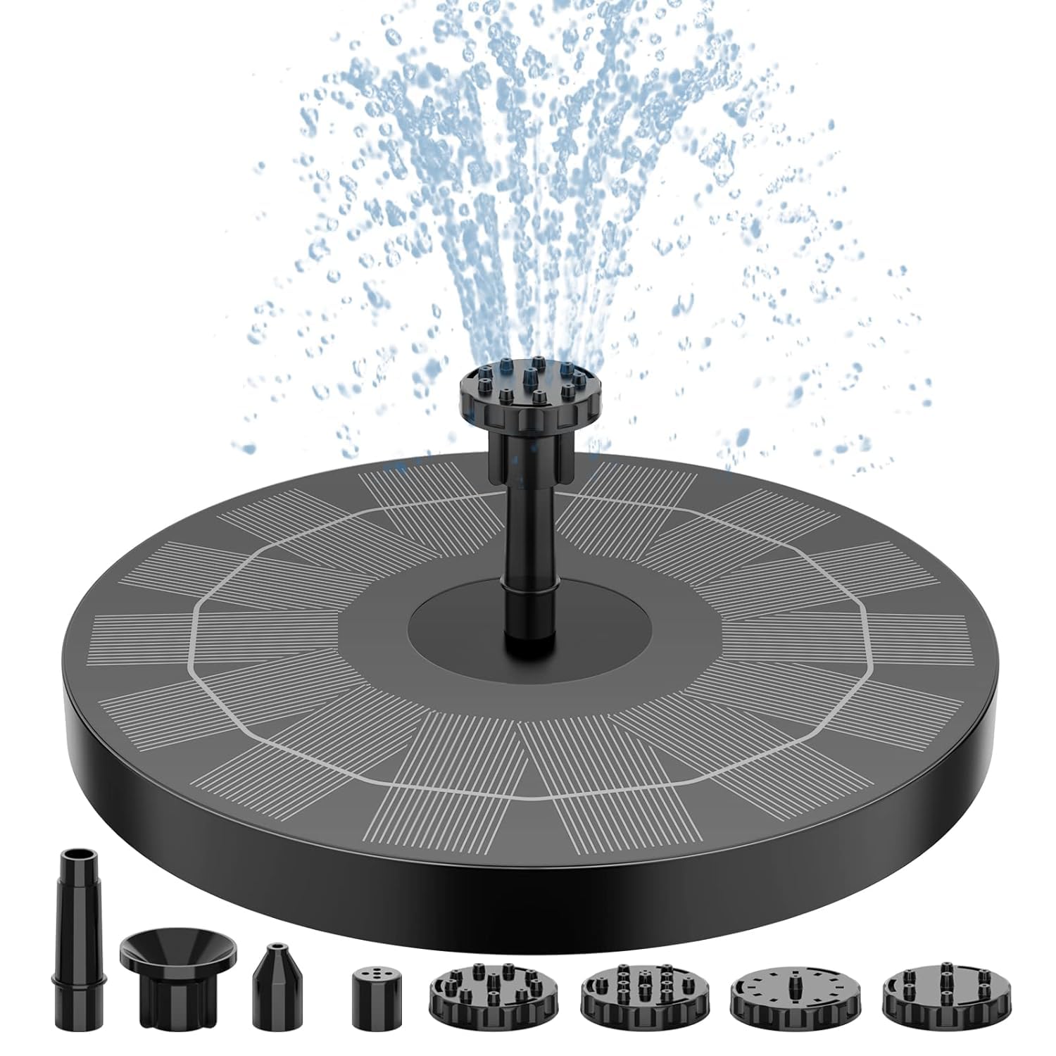 ITUSHA 1 W Solar Bird Bath Fountain Pump, Solar Fountain Pump for Bird Bath with 6 Nozzles, 6.7" Solar Powered Water Fountain Pump for Garden, Ponds, Pool, Fish Tank, Outdoor and Aquarium (B0D1VRK5GN) Amazon Price History, Amazon Price Tracker