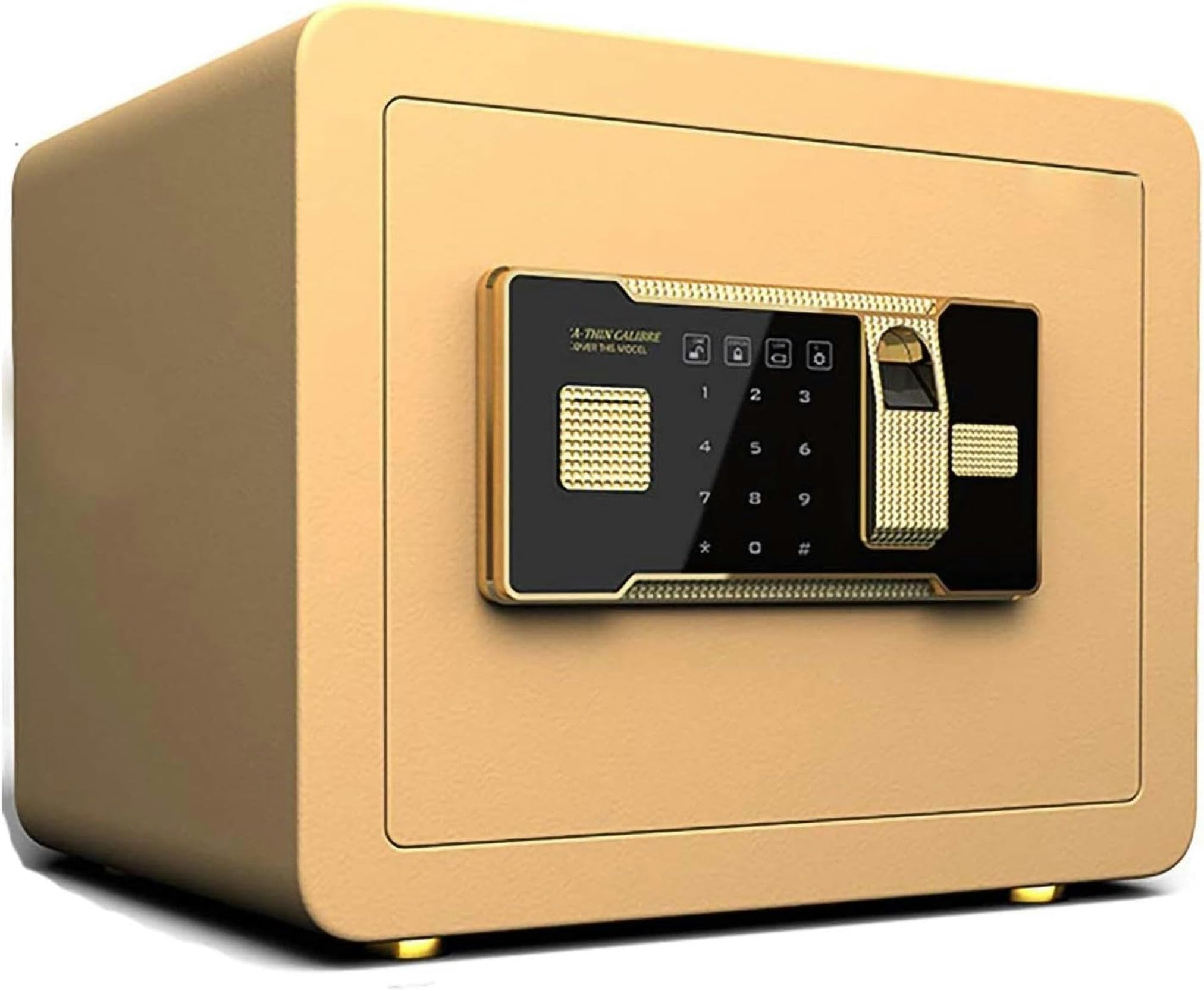 AMNOOL with Biometric Fingerprint Touch Screen and Digital Virtual Password Electronic Hidden Cabinet Home Safe with Fireproof Document