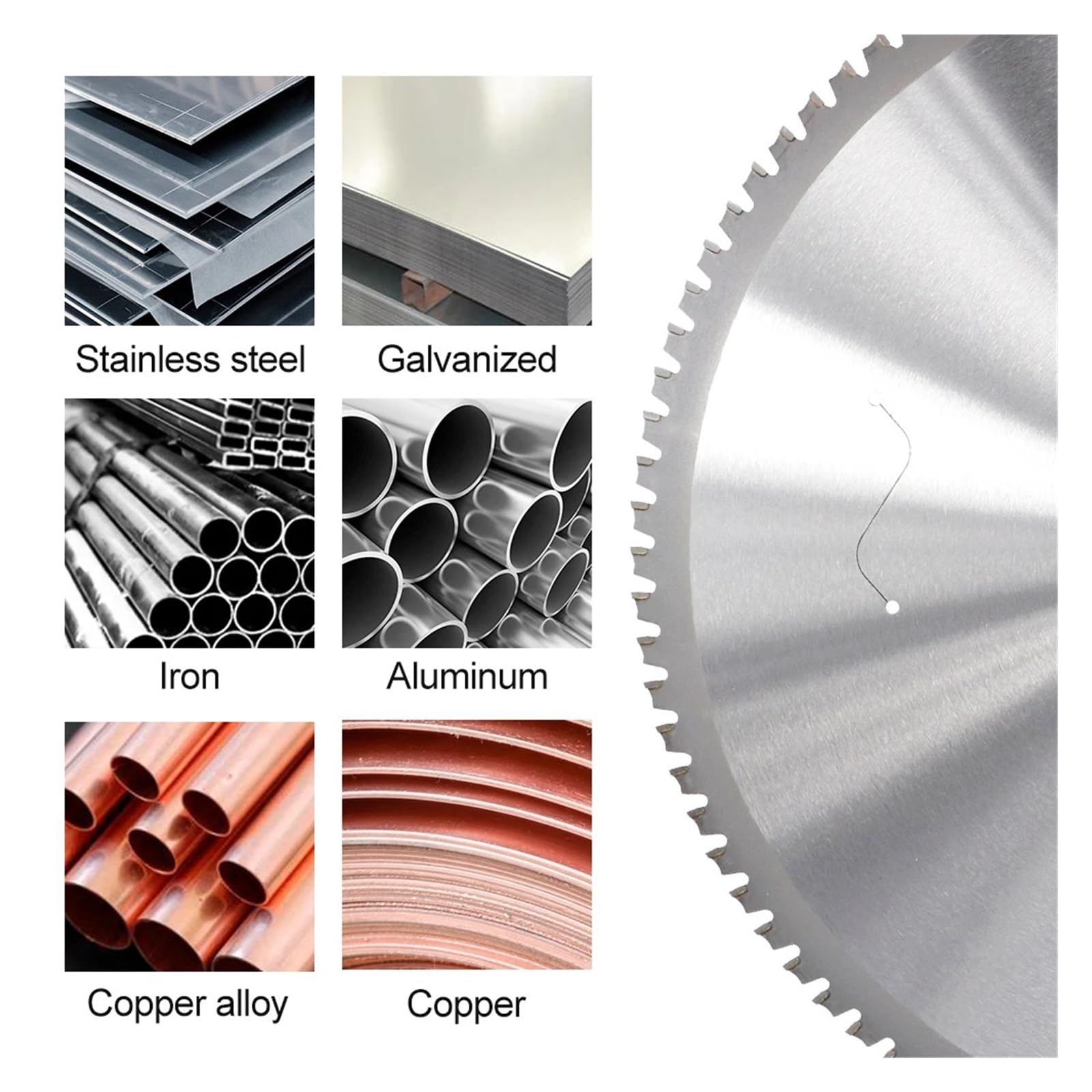 Discos for corte de metales 4/7/8 pulgadas for acero, hierro, aluminio, 20/30/48 dientes(8 inch)