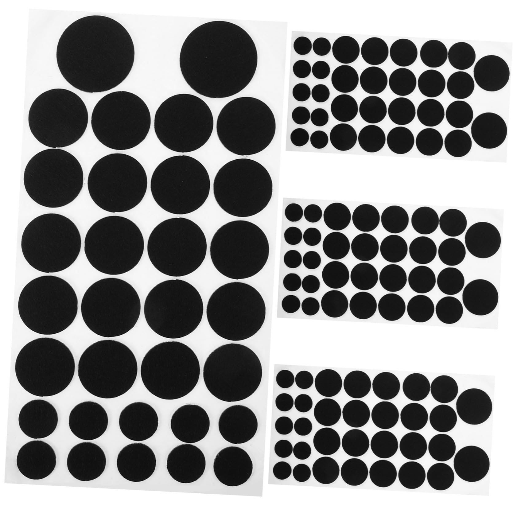 Veemoon Circle Stickers for Boys and Girls Adhesive Felt Pads DIY Materials Decorative Clothing Stickers Felt Shapes for Craft