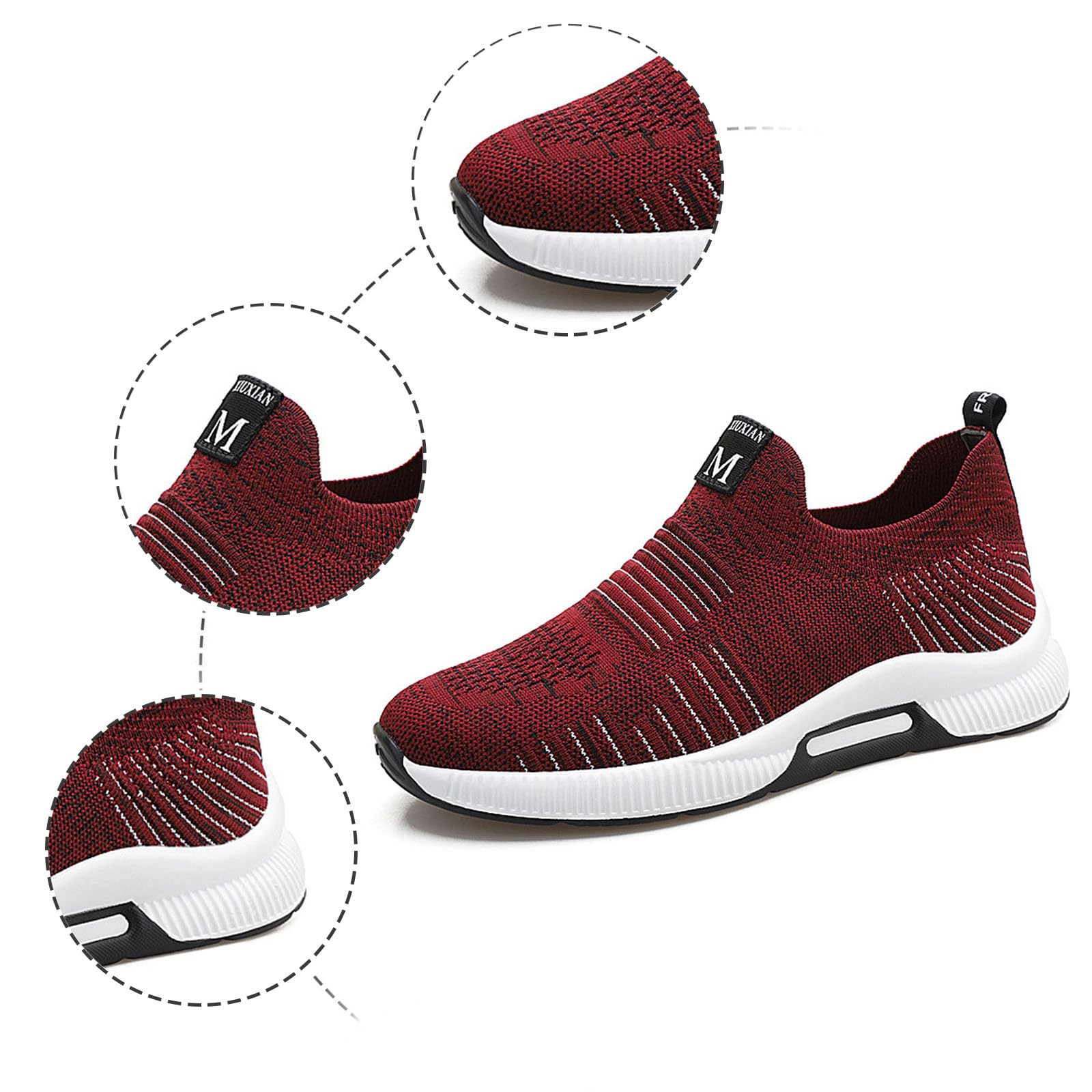 Zapatillas Hombre Zapatillas Hombre Running Fitness Tenis Deporte Trail Niño Andar Trekking Calzado para Waterproof Invierno Deportivas Gimnasio 44 De Sapatilhas Corrida Rojas 42 Zapatos Deportivos
