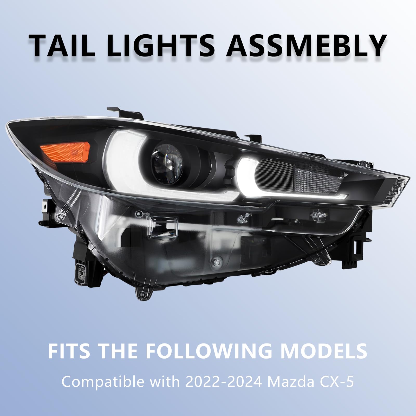 Fancemot Right Passenger Side LED Headlight W/AFS & DRL Compatible