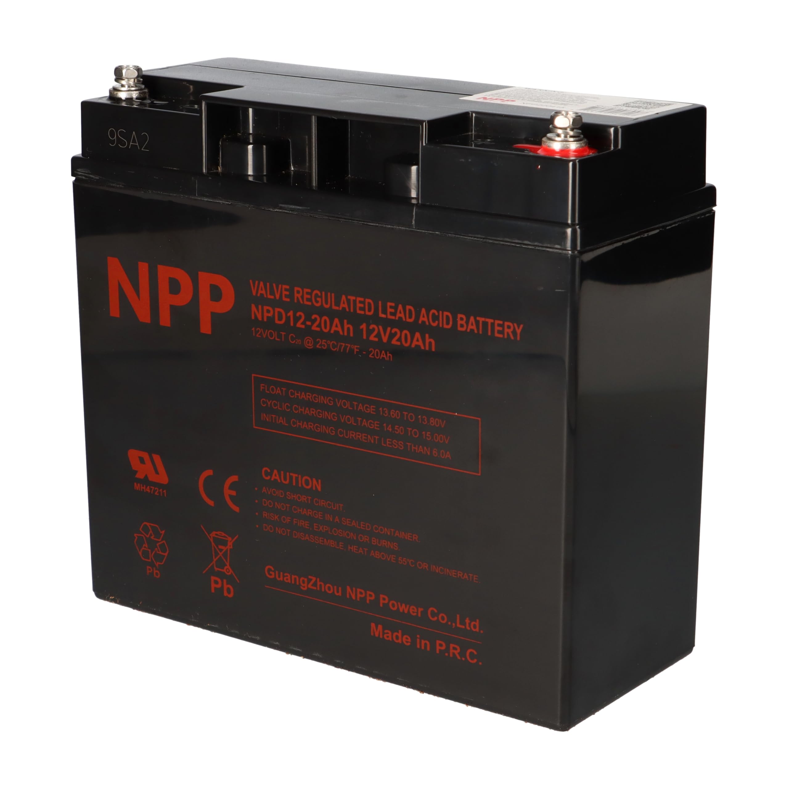 NPP Blei-Akku AGM NPD 12-20 12V 20Ah Zyklenfest Wie Kung Long WP18-12NE, Kung Long WP22-12NE, Q-Batteries 12LCP-23 - Langlebig - Wartungsfrei