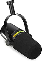 Vista 1 de Shure MV7+ - Micrófono dinámico para podcast con brazo articulado de escritorio. Certificado OBS, audio mejorado, panel táctil LED, salidas USB-C