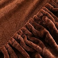 Vista 62 de Flannel Fitted Sheet Twin Size,Velvet Fitted Sheet Plush Shaggy Ultra Soft Fuzzy Sheet with 15''Deep Pocket,Dark Gray,1 Pack(Not Include Pillowcases)