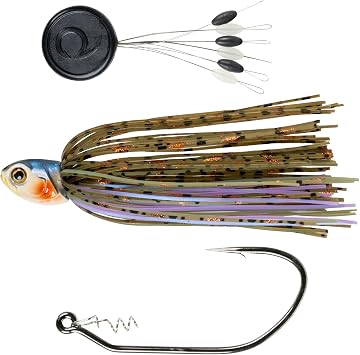 6th Sense Line Through Swim Jig Bass Fishing Weedless Swim Jig with 4/0 Custom Tusk Hook