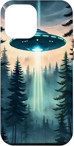 Vista 10 de iPhone 15 Pro Alien Abduction UFO Space Ship UAP Flying Saucer Case